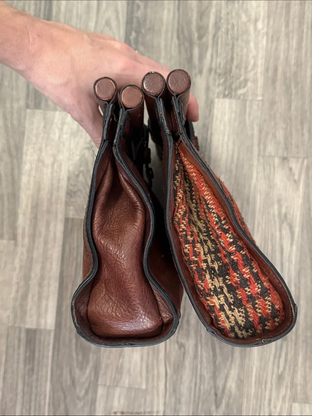 Fossil Vintage Reissue Bar Clutch bags bundle of 2, as is